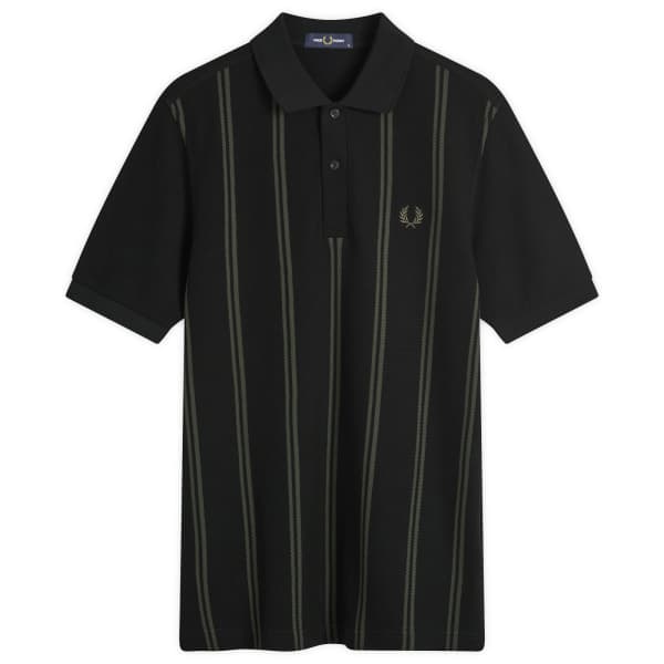 

Полосатая рубашка поло Fred Perry, черный