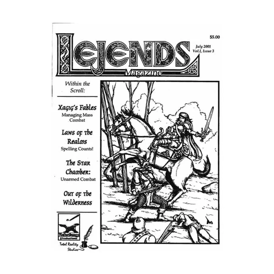 

Журнал Vol. 1, #3 "Unarmed Combat, Managing Mass Combat", Lejends Magazine