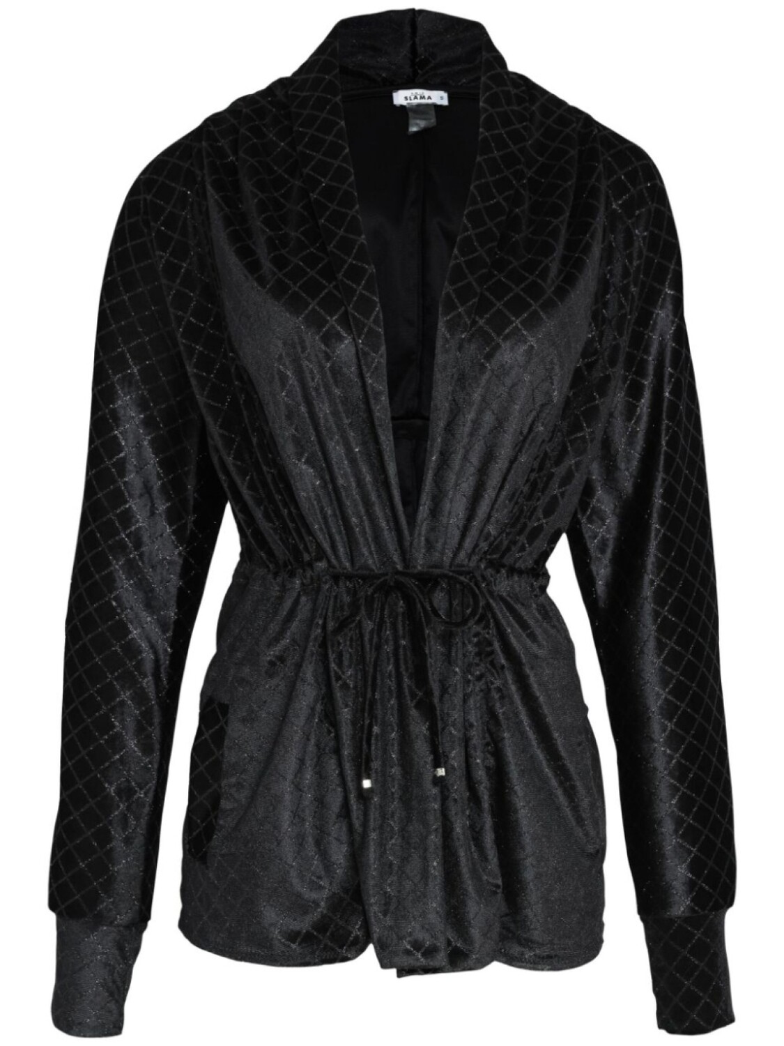 

Бархатный жакет с люрексом Amir Slama, черный