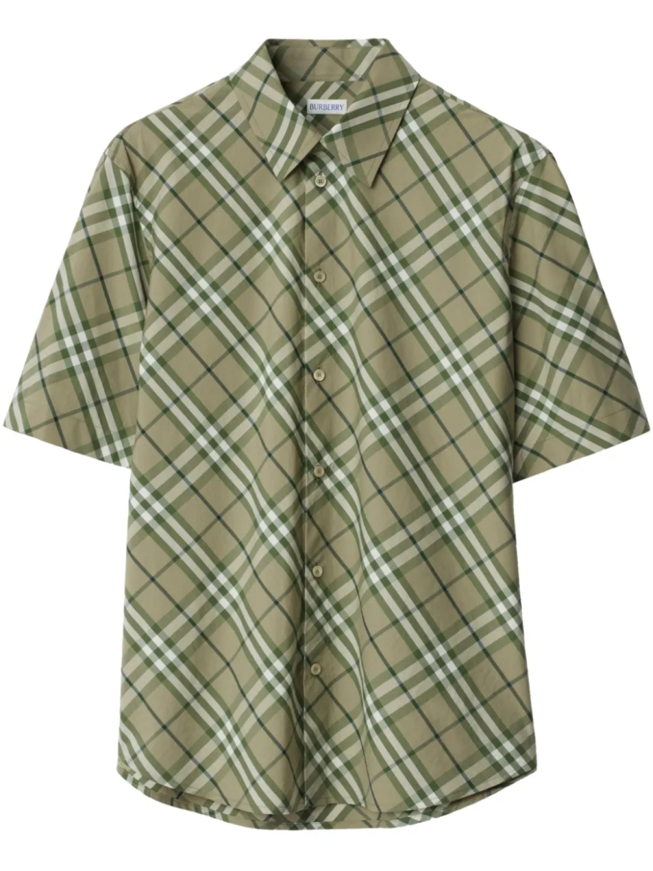 

Рубашка в клетку Burberry, зеленый