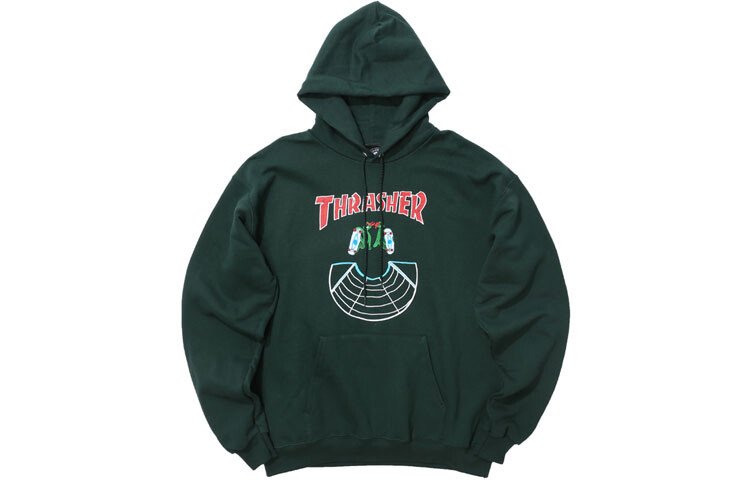 

Толстовка унисекс Thrasher с принтом, зеленый