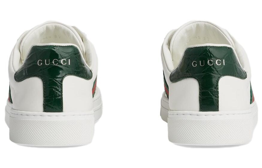 Женская обувь для скейтбординга GUCCI, Cream White/Collegiate Red/Solar Slime — фото 4