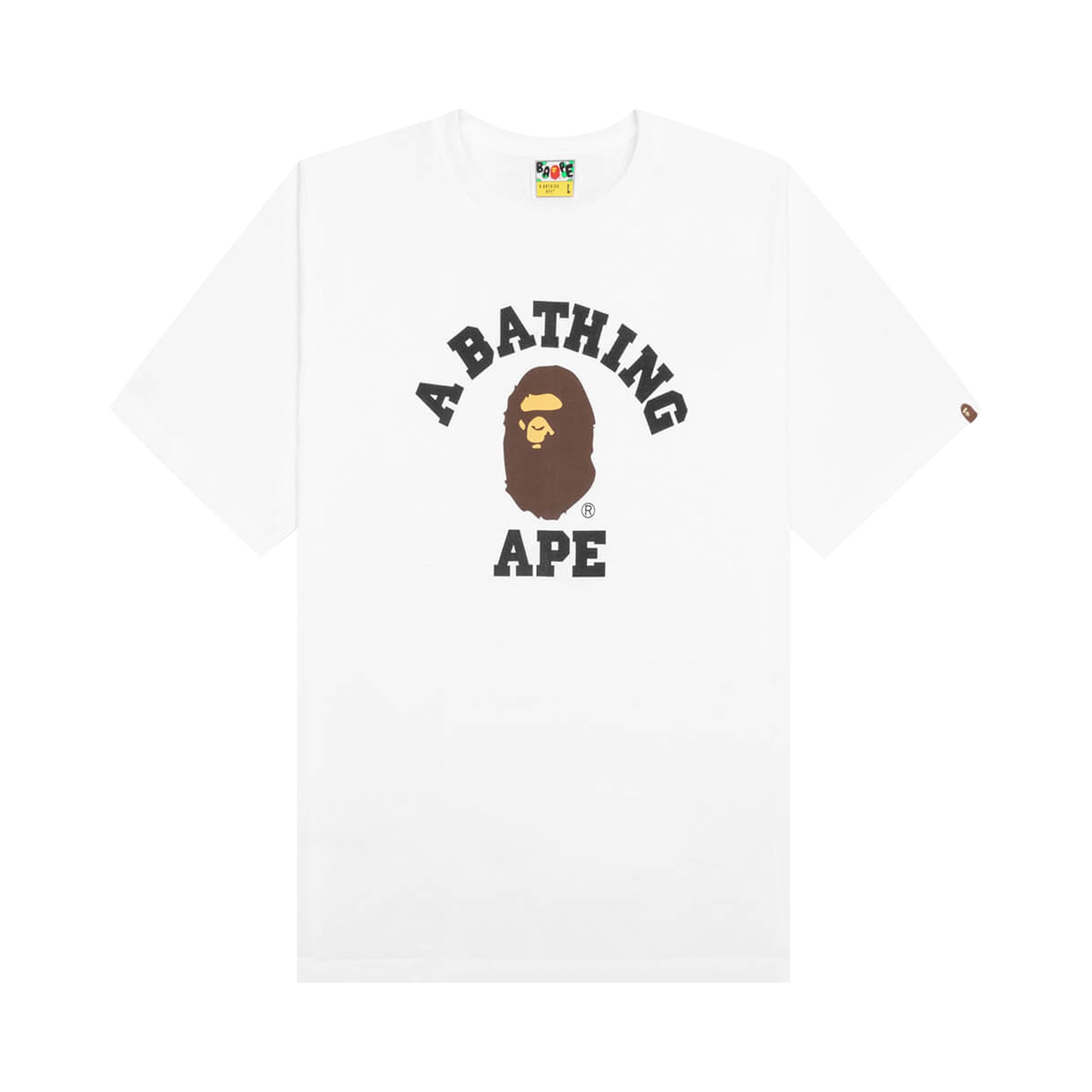 

Футболка колледжа BAPE Белая