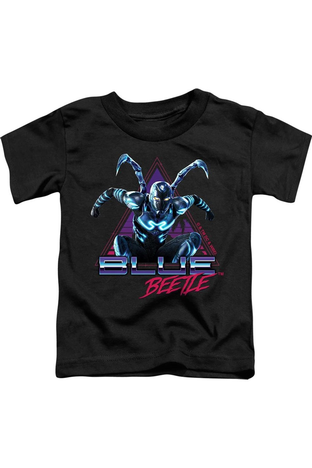 

Футболка для малышей Blue Beetle (2023) с прыгающим треугольником Gildan