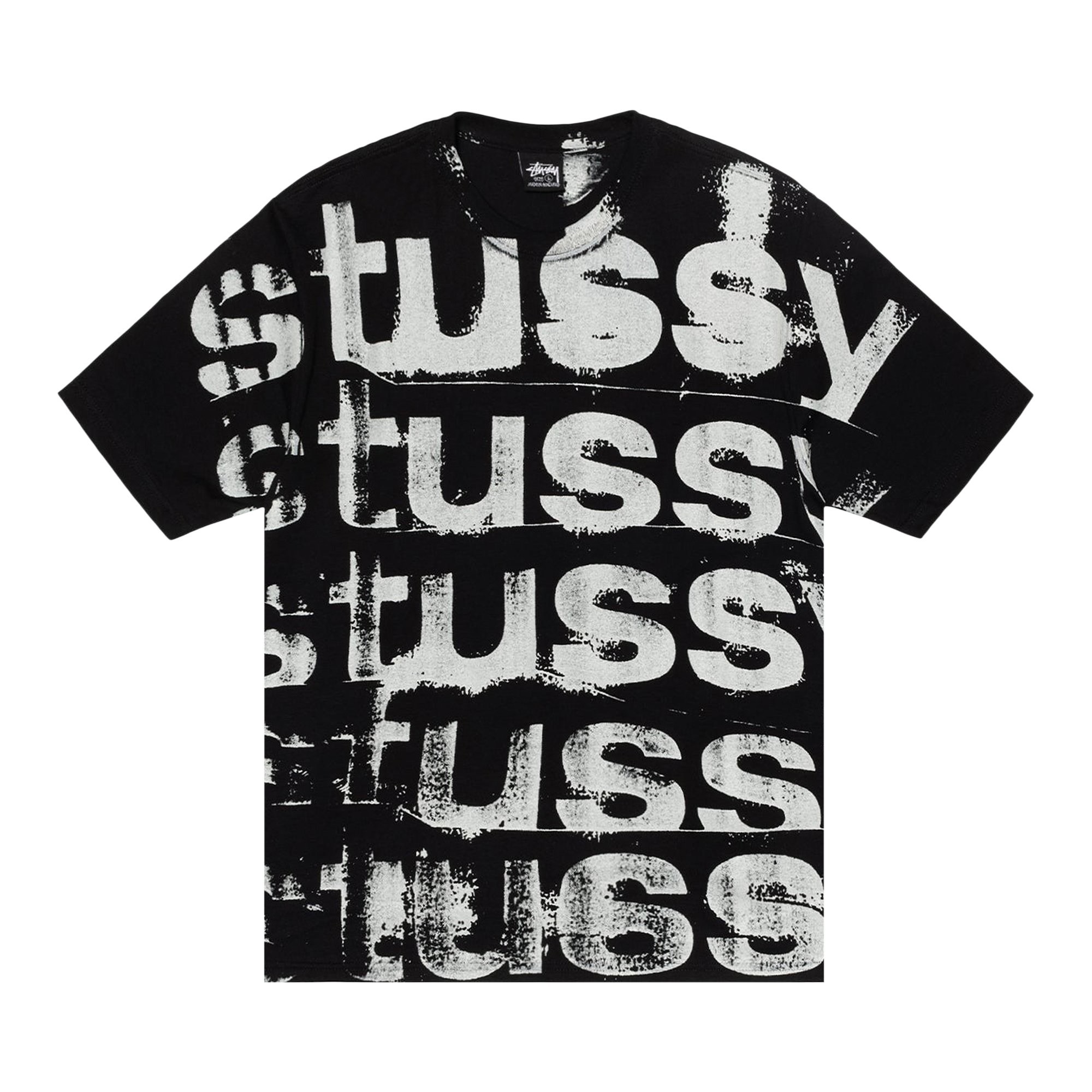 

Футболка Stussy Stamp, черная, Черный, Футболка Stussy Stamp, черная