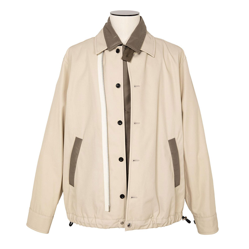 

Sacai Длинный рукав с пуговицами многослойный жакет, Light Umber