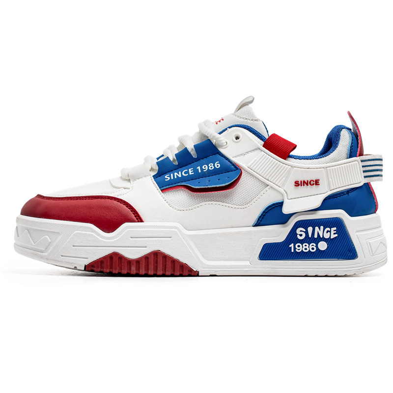 

Мужские дышащие низкие кроссовки для скейтбординга GAISIMA, White Blue