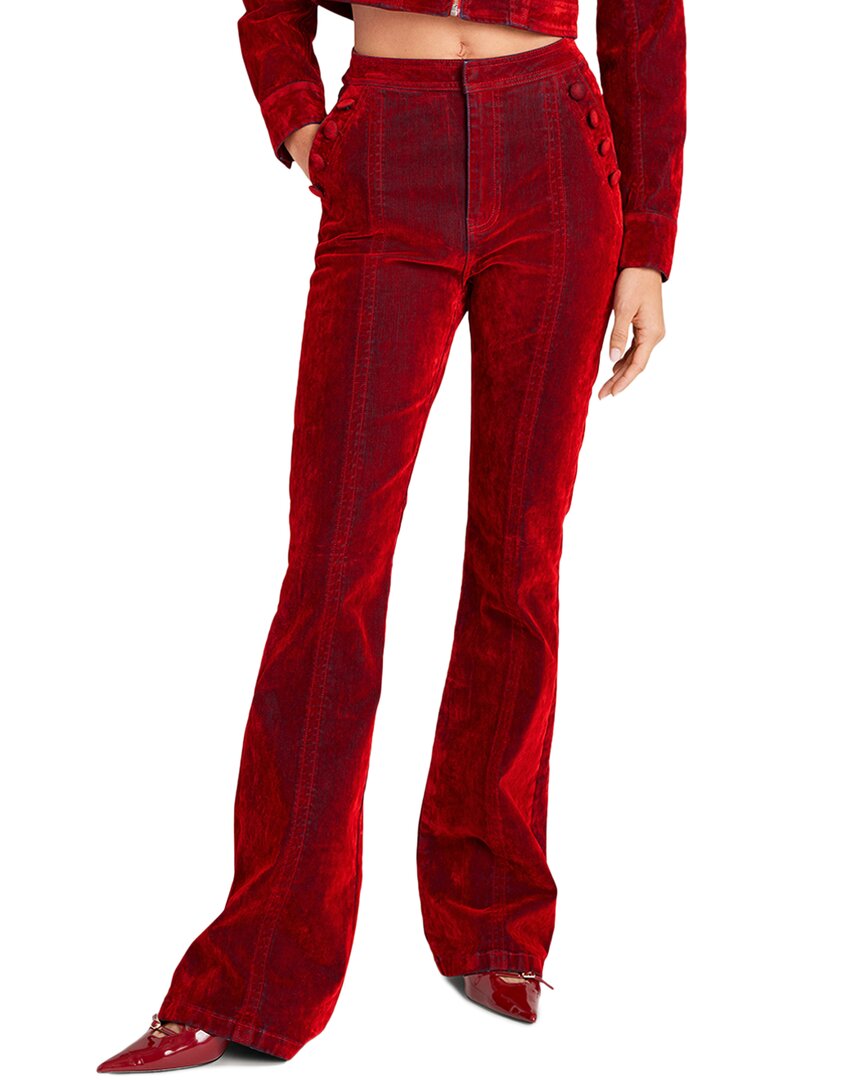 

Джинсовые брюки Suzette Cinq à Sept с флокированным принтом, красный