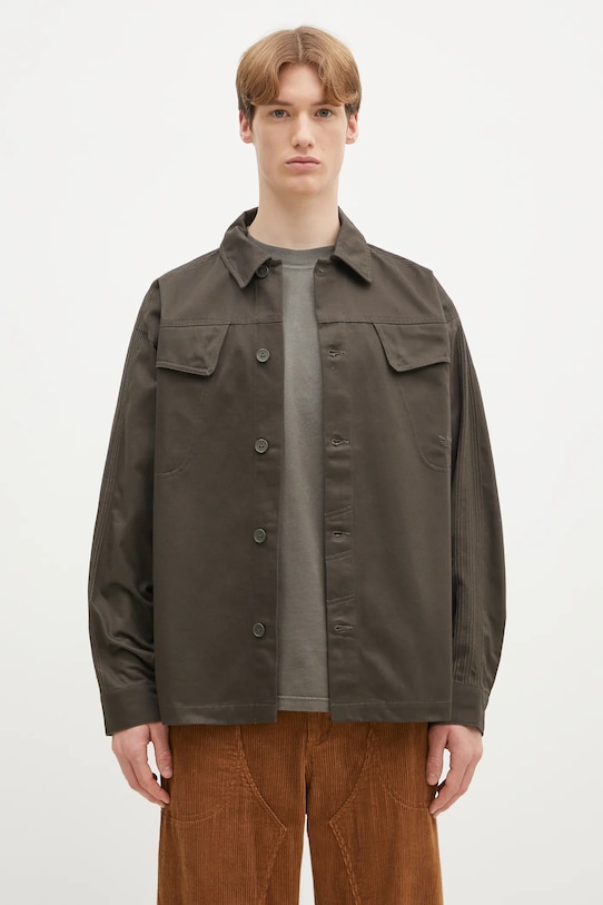 

Премиальная хлопковая рубашка Premium Essentials Shirt Adidas Originals, зеленый