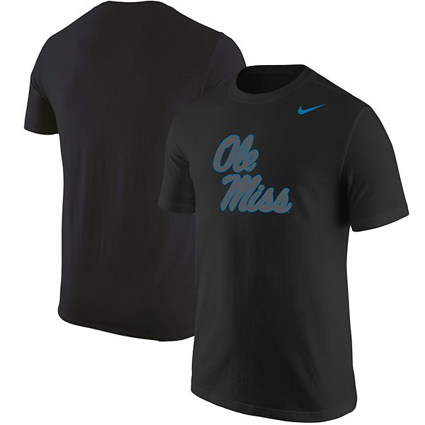 

Мужская черная футболка с логотипом ole miss rebels Nike