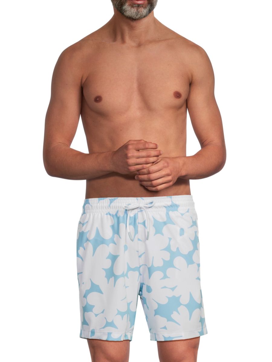 

Плавки с цветочным принтом Trunks Surf + Swim, цвет Sea Blue