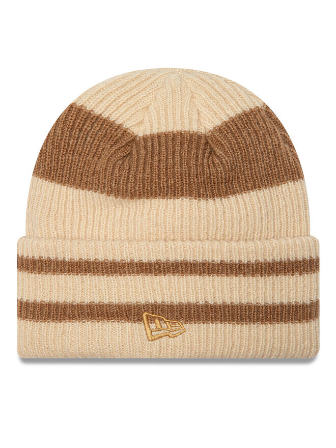 

Зимняя шапка New Era Stripe Cuff Knit Beanie 60580764, бежевый