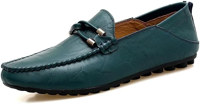 Лоферы кожаные Loafers, синий SayfuR