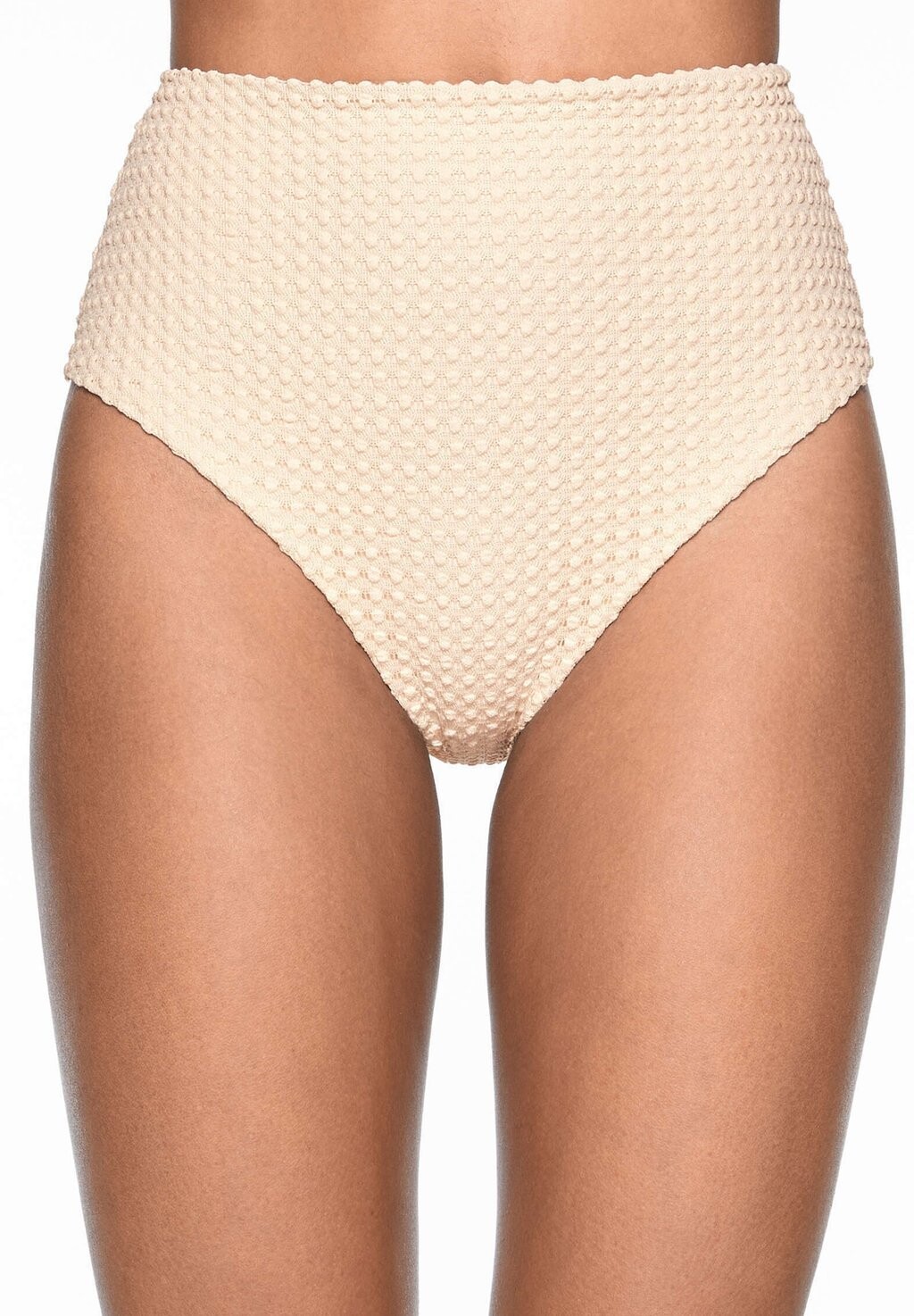 

Плавки бикини BUBBLE TEXTURED HIGH-WAISTED OYSHO, цвет white
