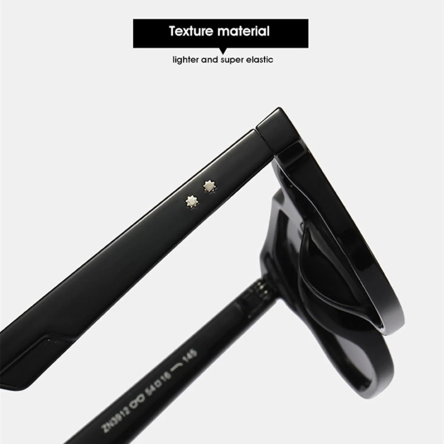 

Модные женские солнцезащитные очки класса люкс в стиле ретро с заклепками, мужские очки конфетных цветов с защитой от УФ-излучения UV400 VFDHN, Black Blue