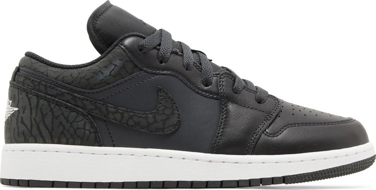 

Кроссовки Air Jordan 1 Low SE GS 'Black Elephant', черный