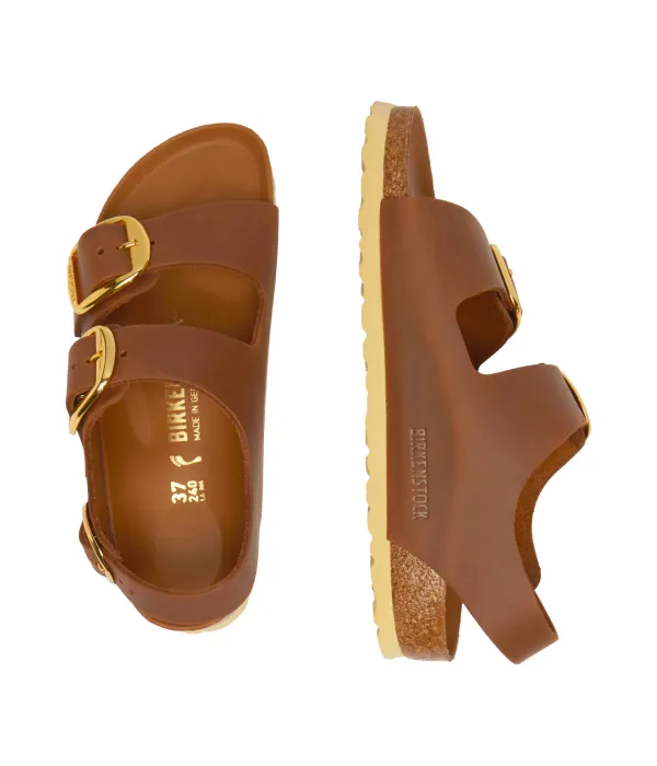Кожаные сандалии Милан Narrow fit Birkenstock, коричневый — фото 4