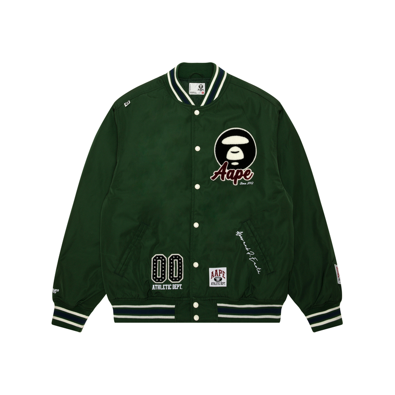 

Aape Куртка-бомбер A Bathing APE® с логотипом Moonface, Green GRD
