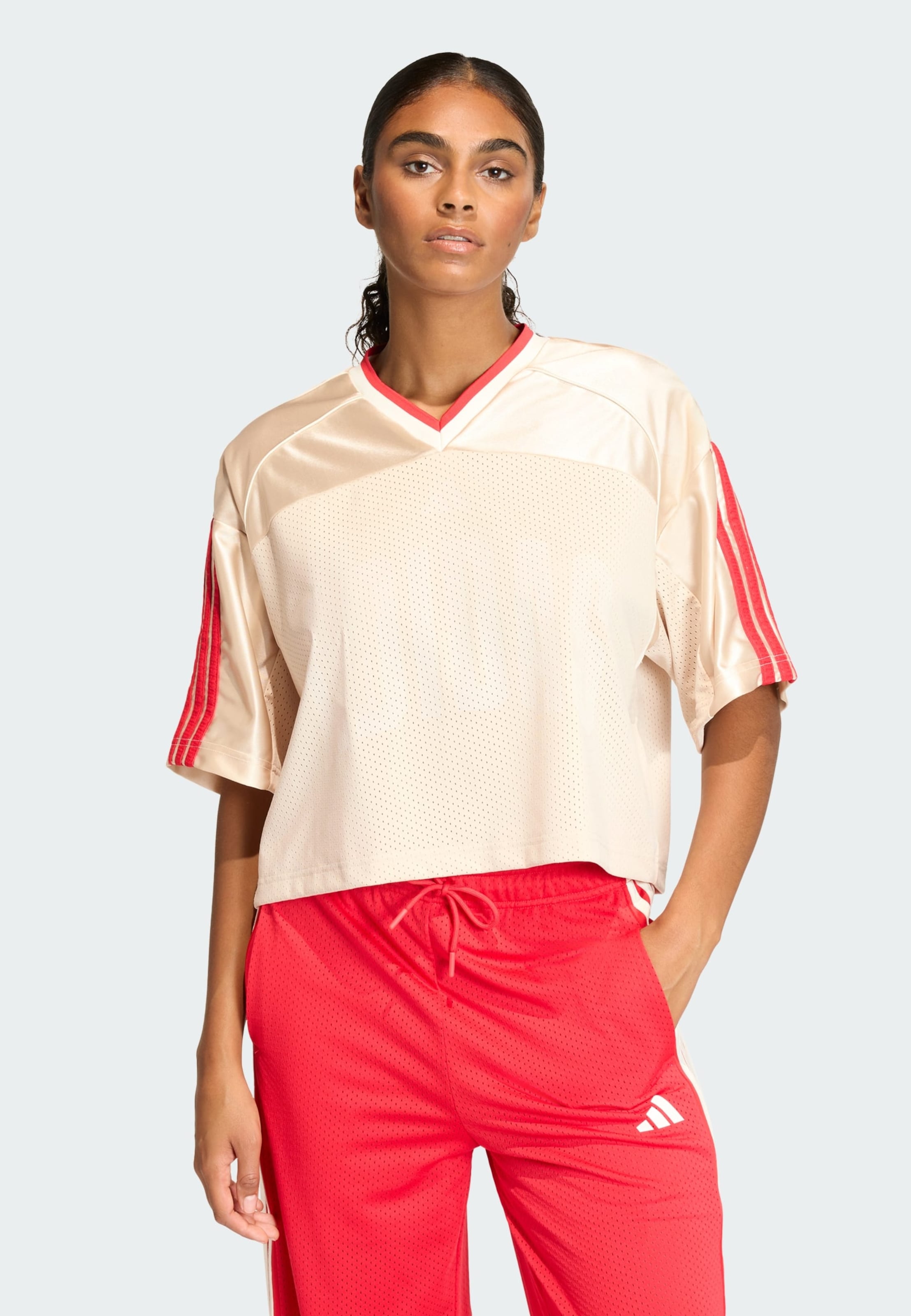 Adidas Sportswear Футболка Performance 'Stadium' в цвете Chamois — фото 2