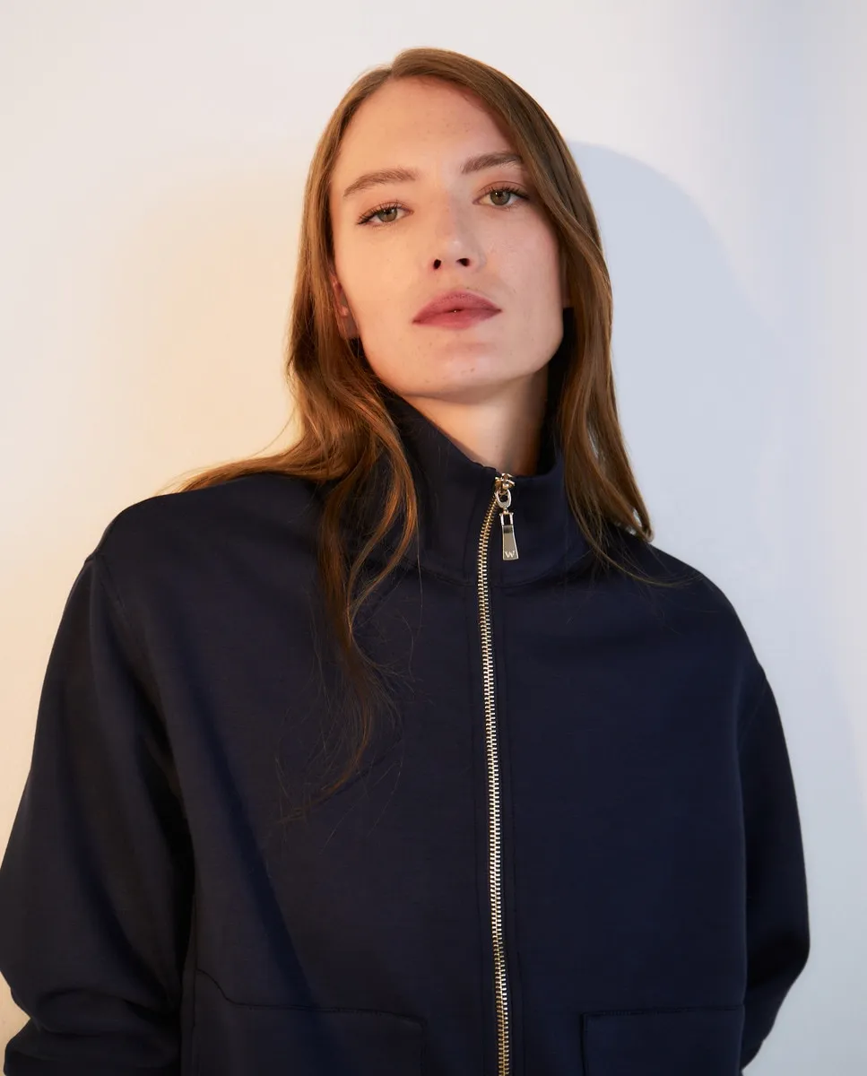 

Женская спортивная куртка на молнии Woman El Corte Inglés, тёмно-синий