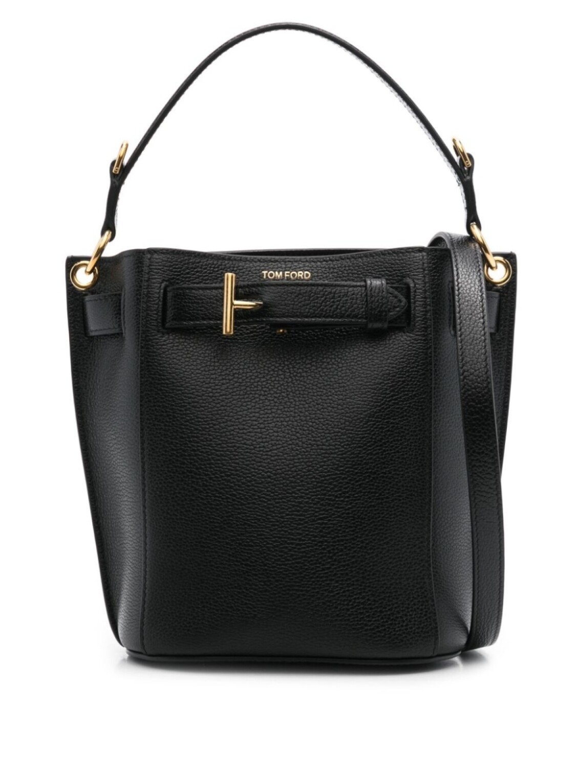 

TOM FORD кожаная сумка-ведро, черный