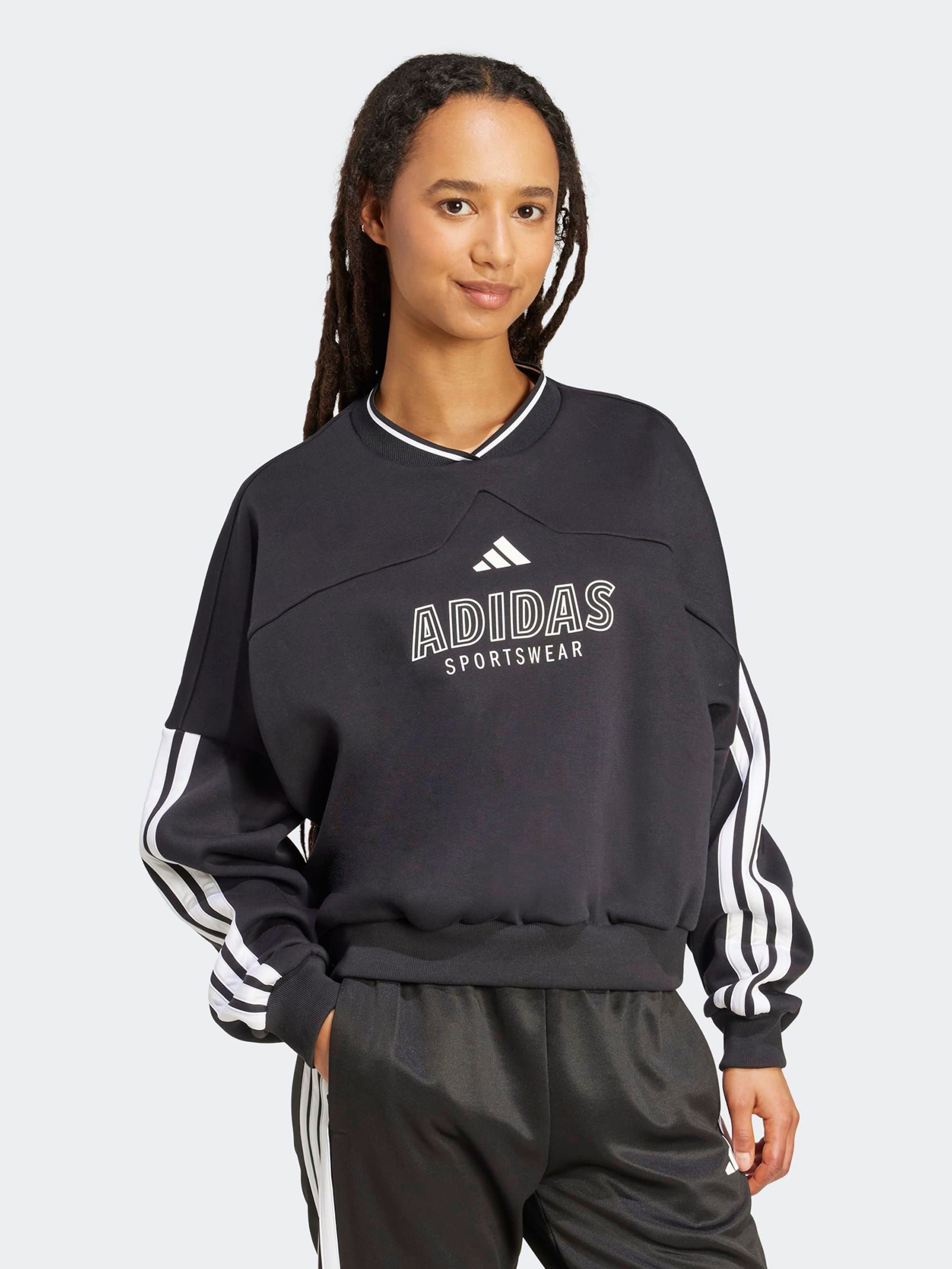 Adidas Sportswear Спортивный свитшот 'TIRO' в черном цвете — фото 2