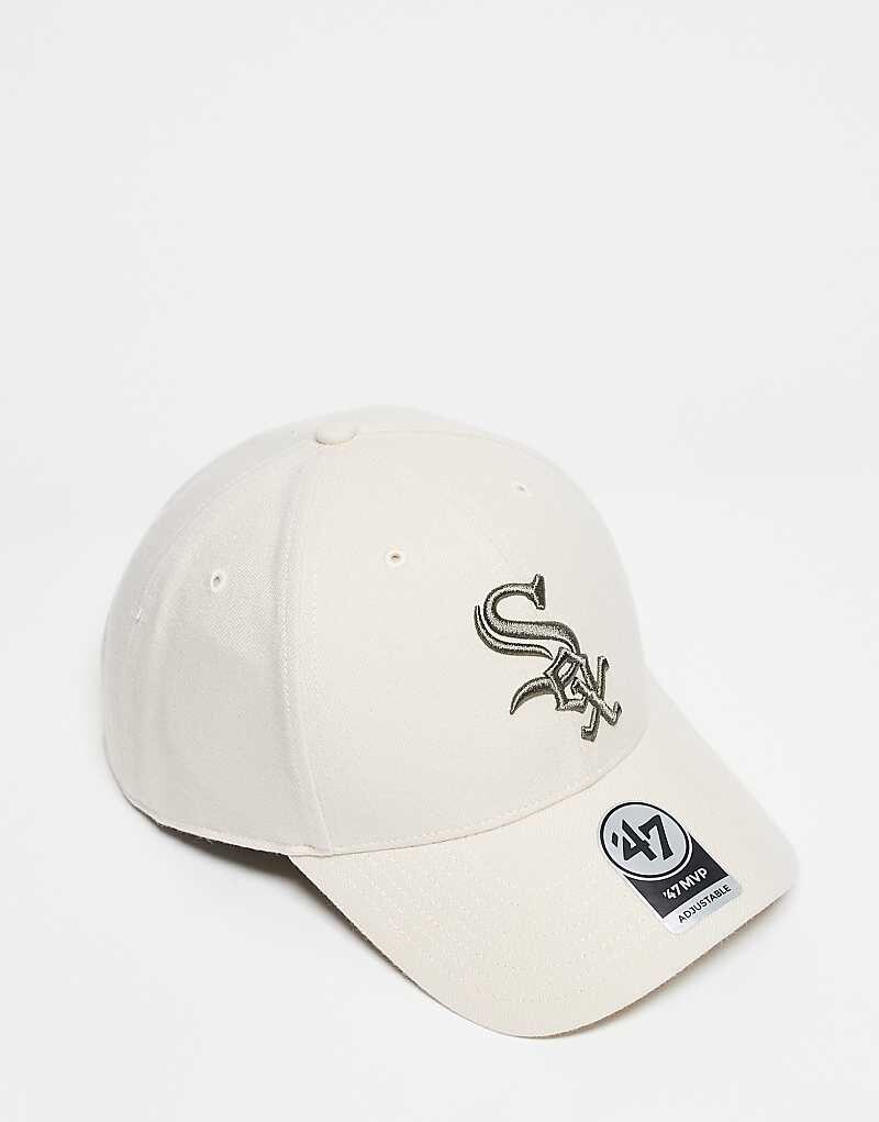 

47 Brand — бейсболка кремового цвета с мотивом Chicago Sox