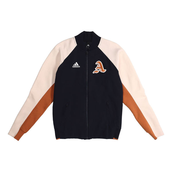 

Куртка adidas Athleisure Casual Sports Woven baseball uniform Jacket Navy Blue, синий