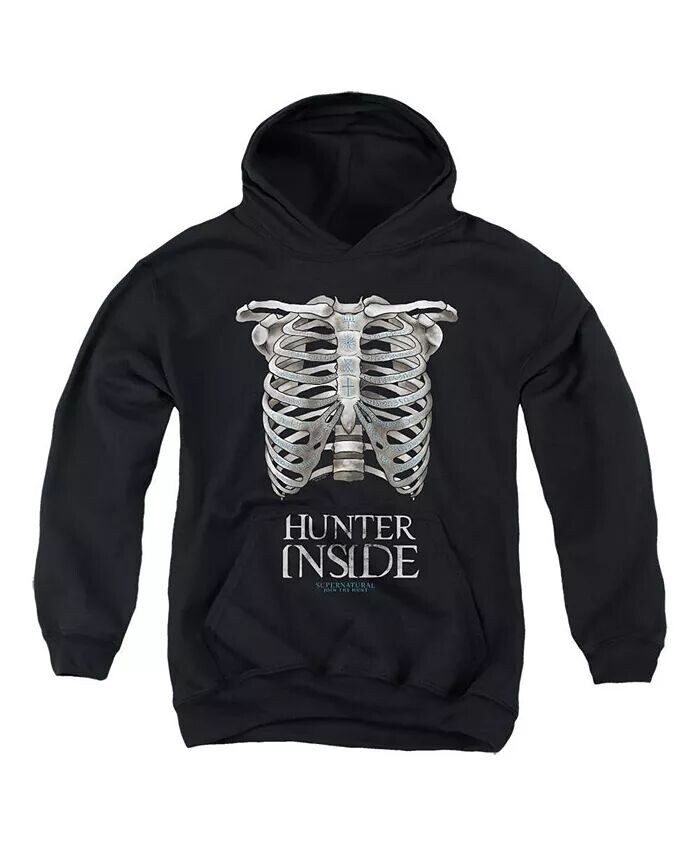 

Толстовка с капюшоном Hunter Inside для мальчиков и девочек Supernatural, черный