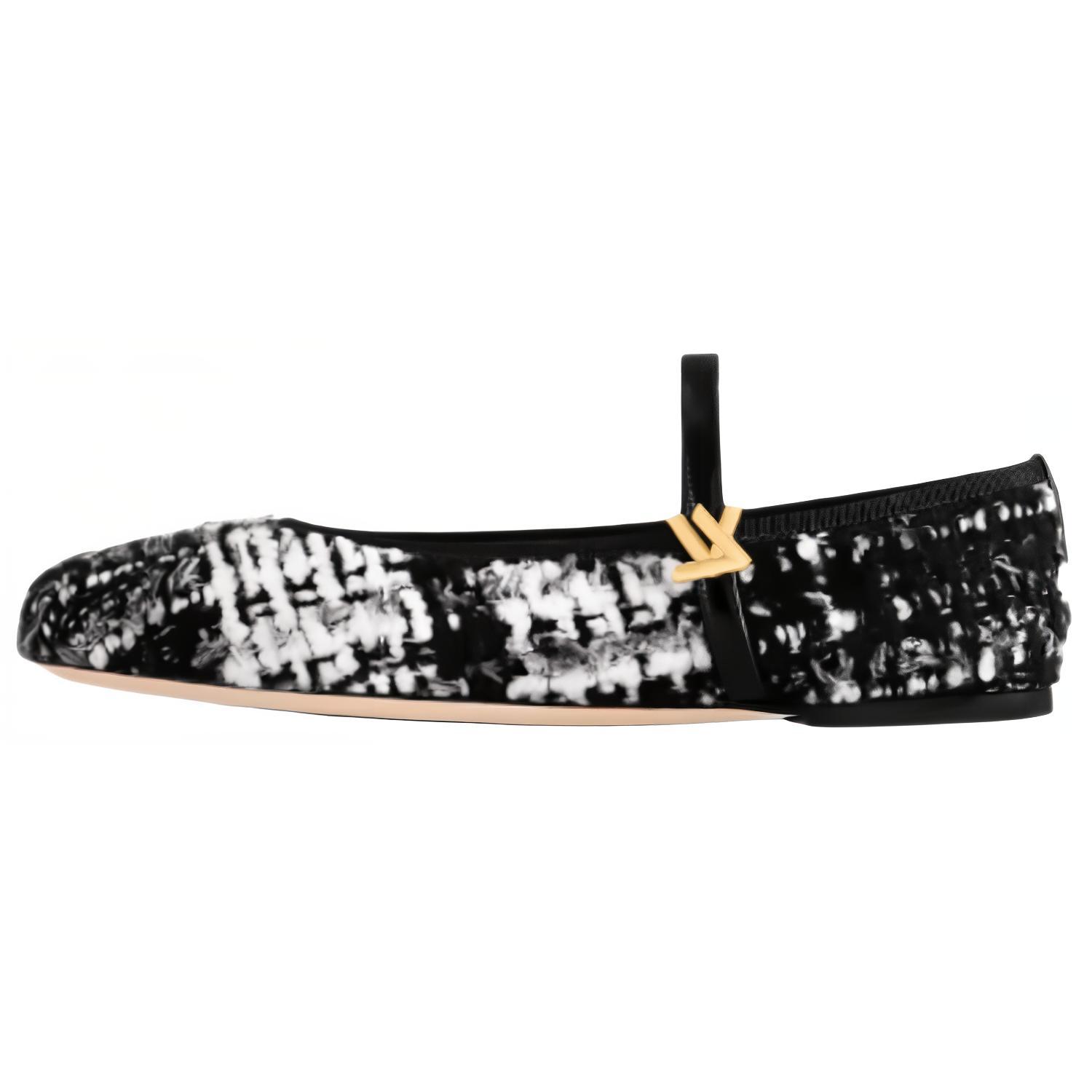 LOUIS VUITTON Туфли Мэри Джейн Romy Flat женские черные