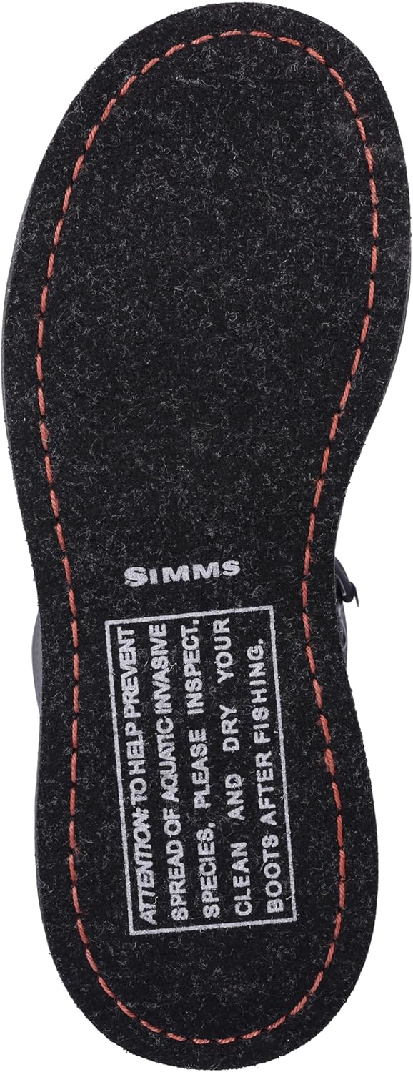 Мужские ботинки Simms Freestone с войлочной подошвой для походов, Gunmetal — фото 2