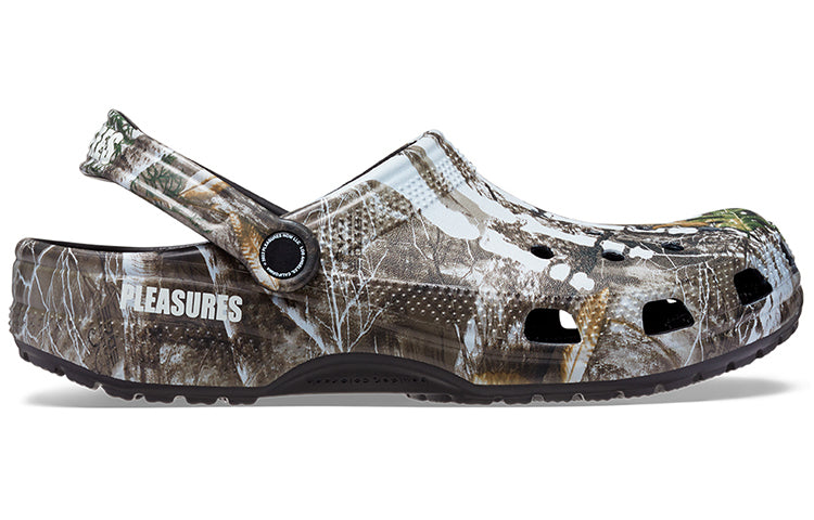 Шлепанцы Crocs Pleasures x Realtree x Classic Clog 'Skeleton - Edge Camo', зеленый — фото 3