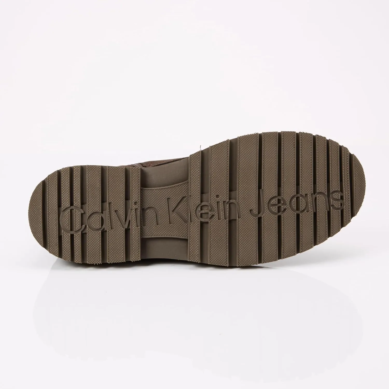 Ботинки средней длины Calvin Klein Eva Boot для мужчин, ботинки средней длины с фирменными шнурками, черный/коричневый — фото 2