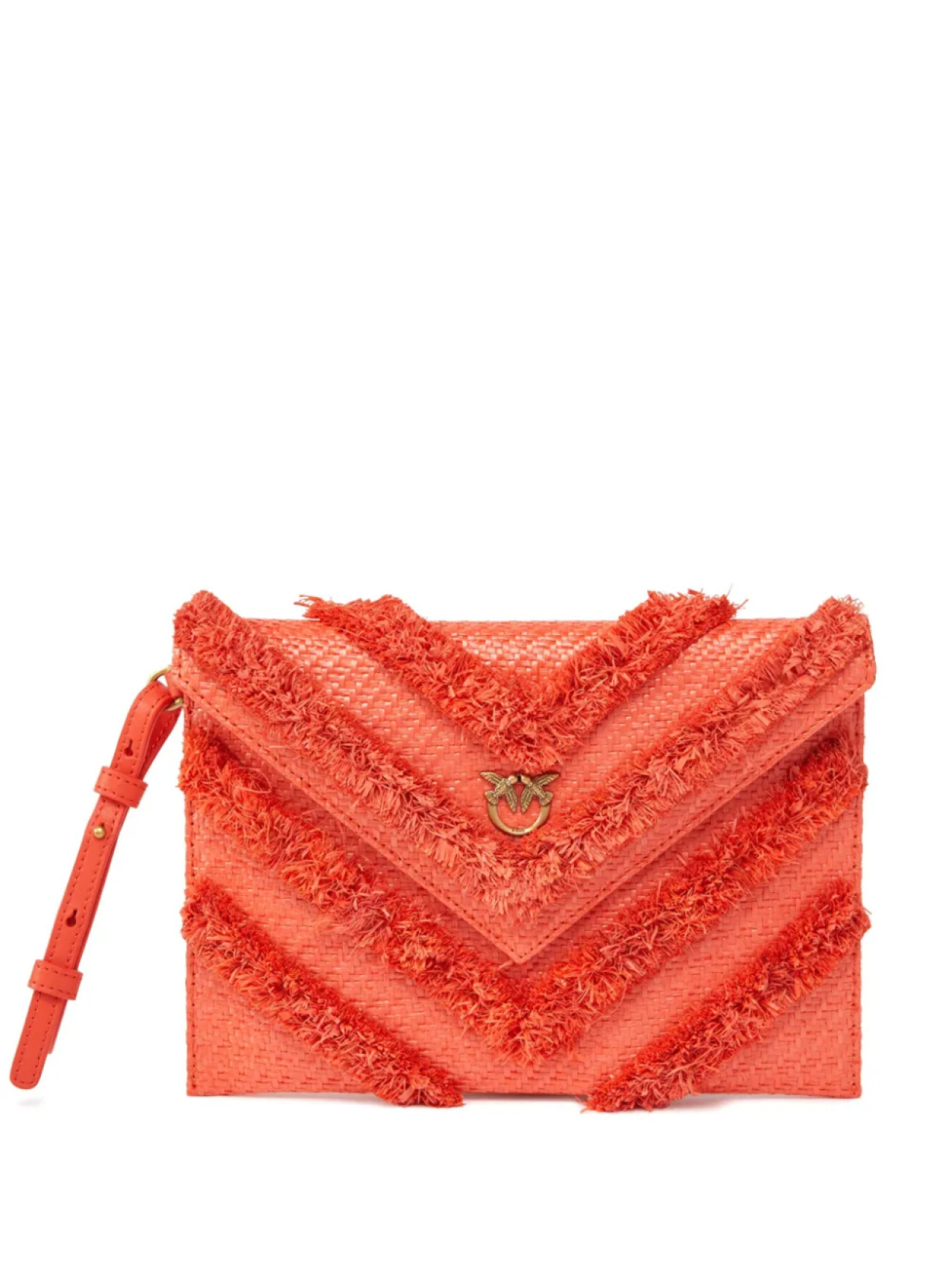

Клатч из рафии PINKO, красный
