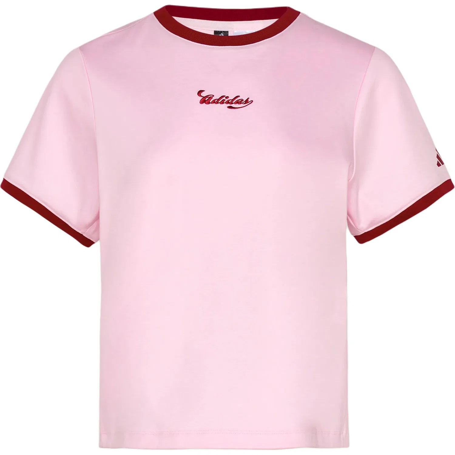 Футболка с контрастными рукавами Adidas Clear Pink