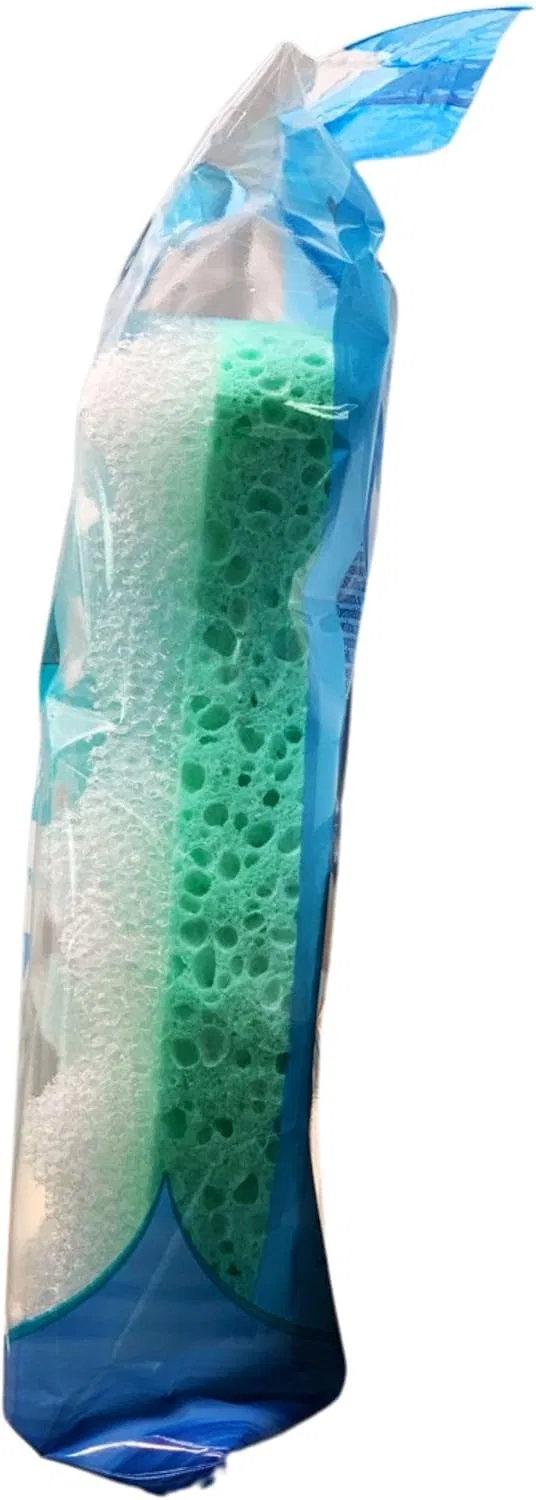 Массажная губка для тела Calypso Body Sponge Tonic (6 штук) - целлюлоза, натуральная Generic — фото 3