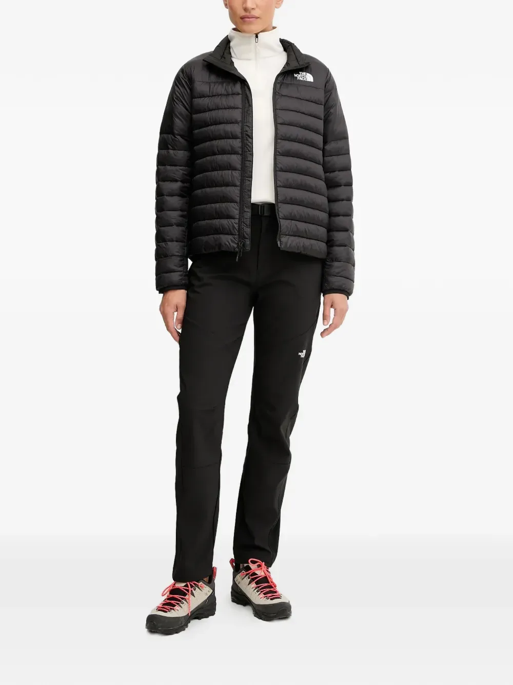 Стеганая куртка на молнии с логотипом Terra The North Face, черный — фото 2