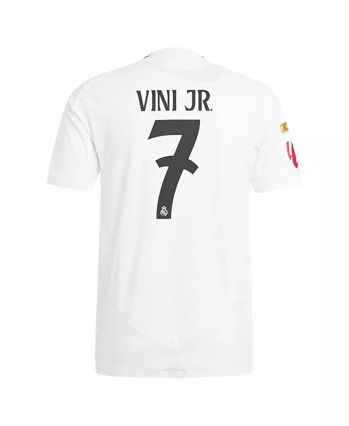 Мужская футболка Vini Jr. белая Real Madrid 2024/25 домашняя аутентичная игровая adidas — фото 3