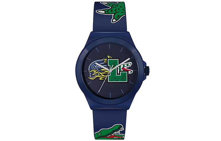 

LACOSTE Часы NEOCROC Collection Wrist Watch Quartz Movement Silicone Strap 42mm Blue Dial Men's Watch 2011231