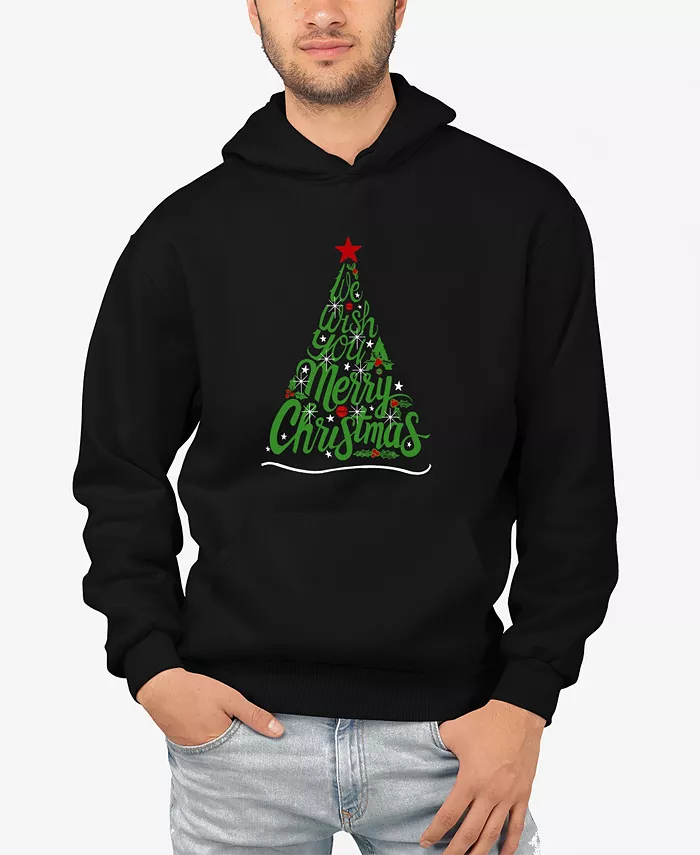 

Мужская толстовка с капюшоном "We Wish You A Merry Christmas" с принтом LA Pop Art, черный