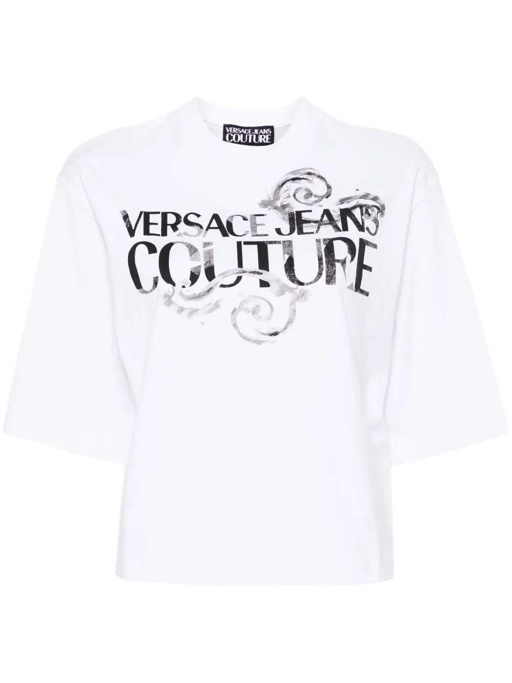 

Футболка с логотипом Versace Jeans Couture, белый