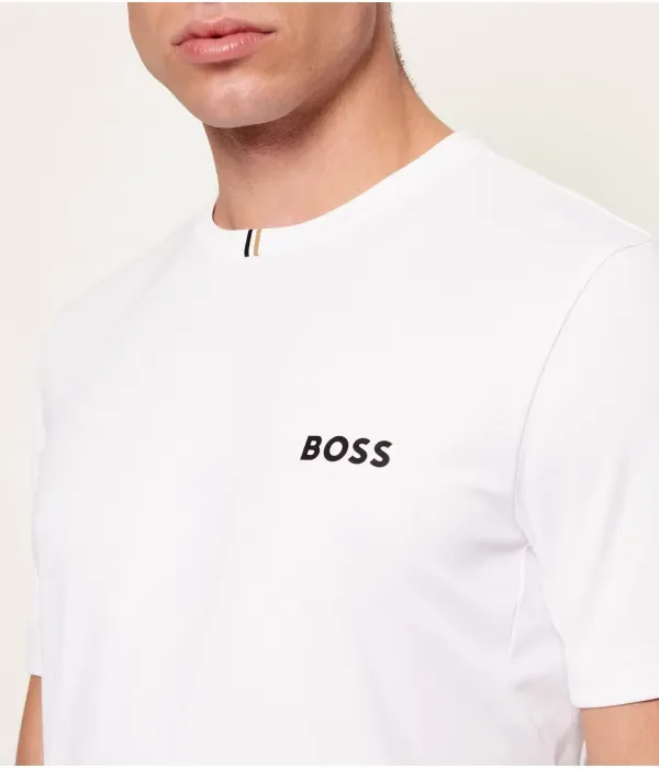 Футболка TS_TOC Spin Training Boss x The Chance slim fit Boss Green, белый — фото 4