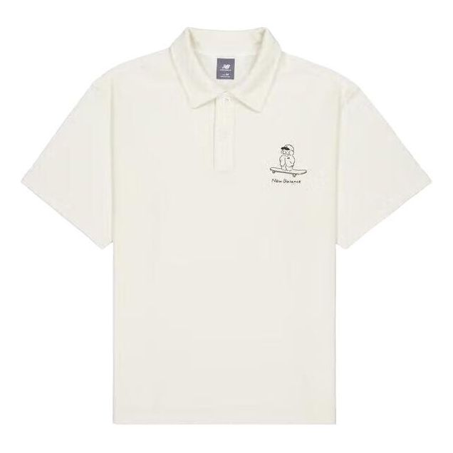 

Поло New Balance Skateboard Graphic Polo Shirt 'Ivory' NFE27011-IV, белый