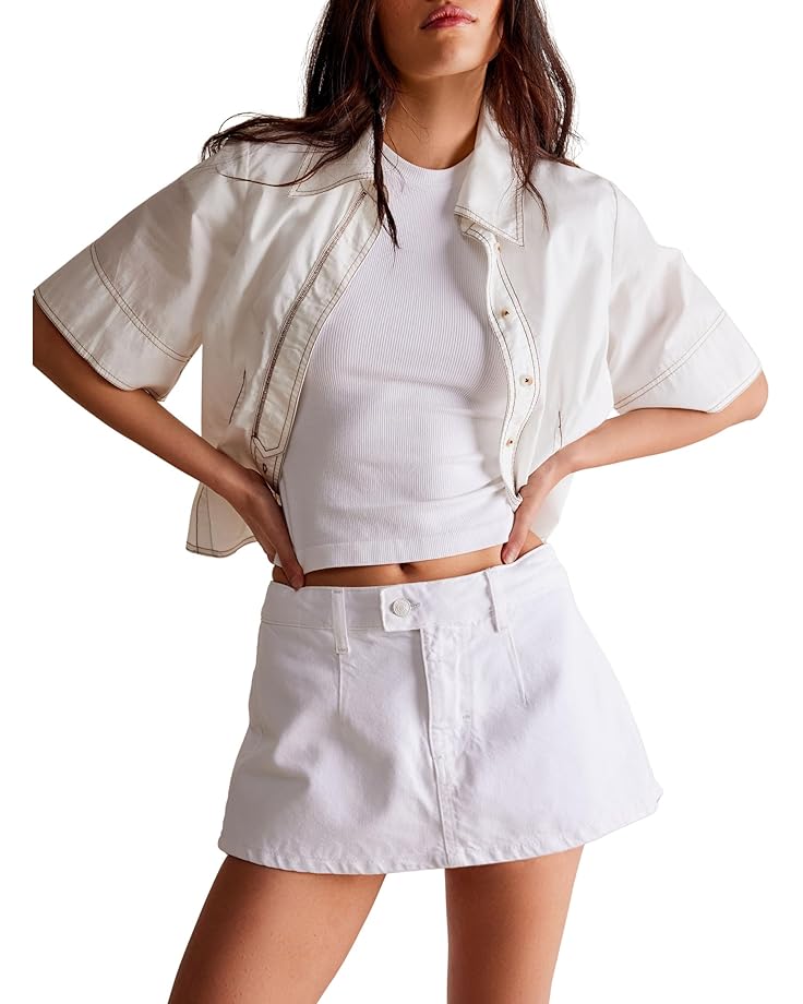 

Юбка Free People Galivanting Skort, цвет Optic White
