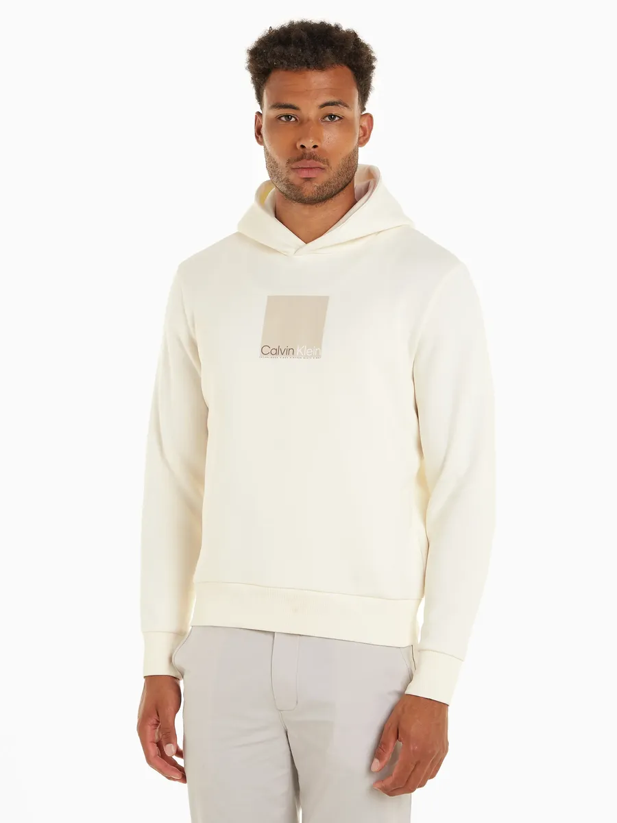 

Толстовка Calvin Klein с капюшоном "SQUARE LOGO HOODIE", с фирменной этикеткой, цвет Egret