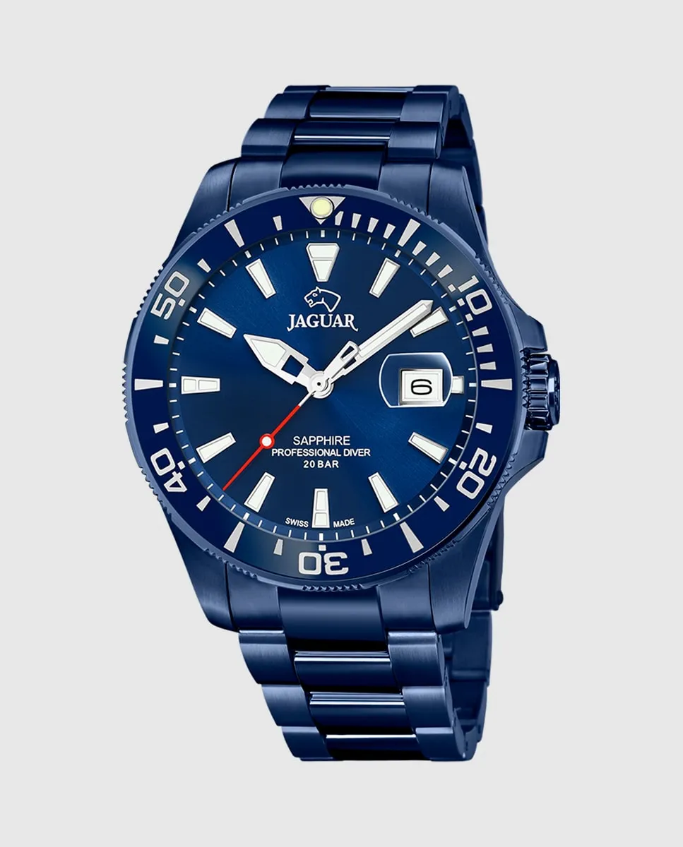 

J987/1 Мужские часы Executive из синей стали Jaguar, синий
