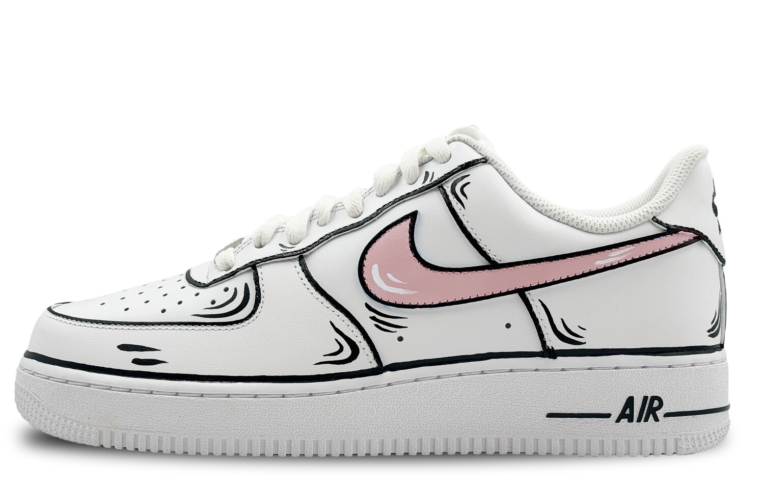 

Кроссовки Nike Air Force 1 Skateboarding Shoes Men Low-top Pink, белый