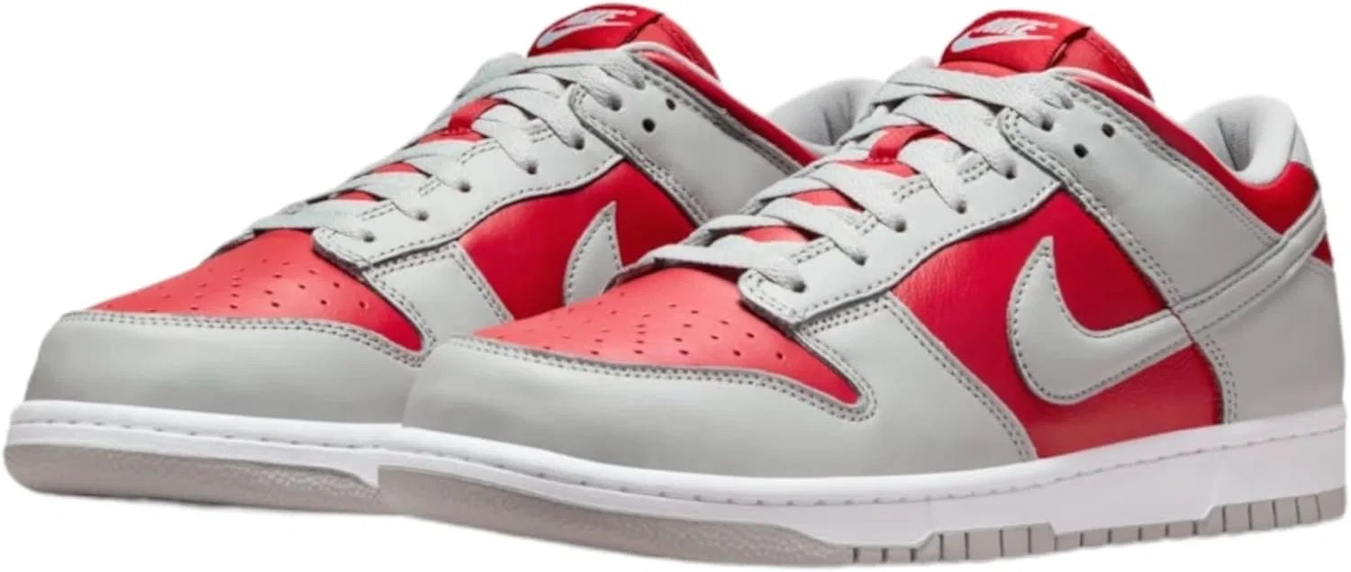 Кроссовки Nike Dunk Low, мужские, цвет Varsity Red Silver White — фото 3