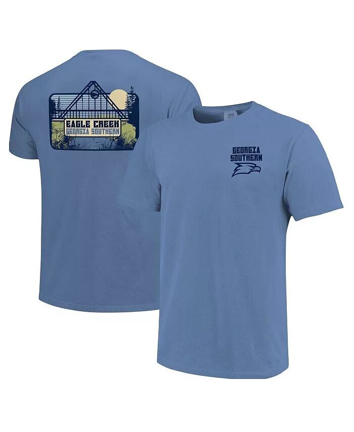

Мужская синяя футболка Georgia Southern Eagles Hyperlocal Comfort Colors Image One, синий
