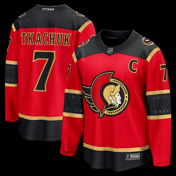 

Мужская футболка Brady Tkachuk красная Ottawa Senators Alternate Breakaway Fanatics
